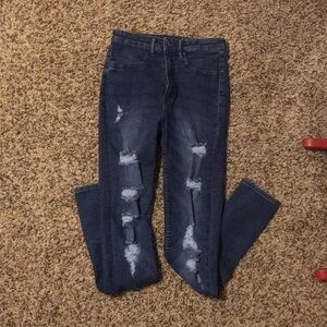 H&M high waisted super skinny jeans!